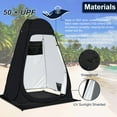 thumbnail image 2 of Pop Up Privacy Shower Tent Camping Portable Toilet Tent Outdoor Changing Porta-Potty Camp Bathroom Dressing Room  Privacy Shelters for Hiking Beach Picnic Fishing, Extra-Tall, 2 of 7