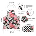 thumbnail image 7 of Pioneer Flower Floral Print Pattern Apron-Garden Aprons for Women with Pockets-Cotton Linen Waterproof Kitchen Cooking Gardening Aprons Adjustable for Kitchen,Cooking,BBQ and Salon 33x27 Inch, 7 of 7