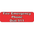 thumbnail image 3 of 10in x 3in Emergency Phone Call 911 Vinyl Sticker, 3 of 3