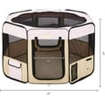 thumbnail image 4 of Zampa Portable Foldable Pet playpen Exercise Pen Kennel & Carrying Case For Large Dogs, Small Puppies & Cats, Water resistant, 4 of 6