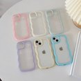 thumbnail image 4 of Soft Wavy Lines Phone Case For iphone 15 11 12 13 14 Pro Max XS MaxCandy Bumper Transparent Cases Cover, 4 of 5