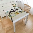 thumbnail image 2 of nygtbtfer  Colorful Dog Puppy Glasses  Tablecloth Washable Wrinkle Free Table Cloths Cover Mat Lace for Parties Dining Room Kitchen Holiday Elastic Edge White, 2 of 7