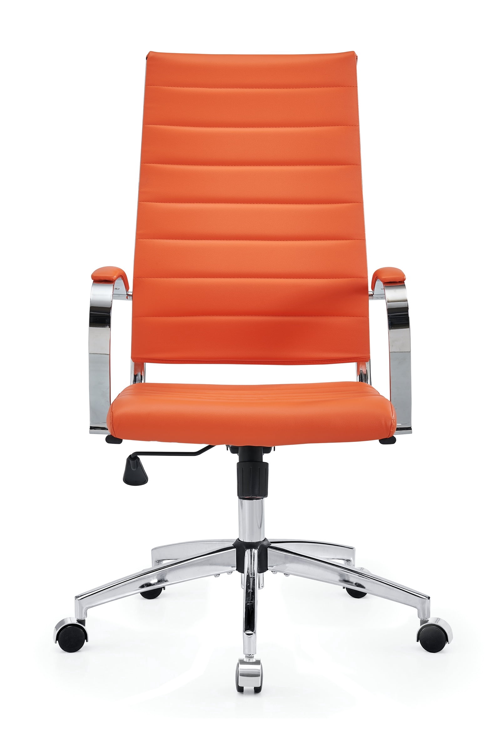 CAROCC High Back Executive Office Chair with Armrest Adjustable Swivel Chair in Durable Vegan Leather Modern Office Chair Ergonomic Desk Chair for Extra Back & Lumbar Support