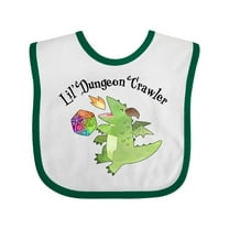 Inktastic Lil' Dungeon Crawler Cute Dragon Boys or Girls Baby Bib