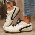 thumbnail image 2 of Willtoo Womens Sneakers Retro Lace‑Up Low Top Trainer Shoes Lightweight Fashion Flat Non Slip Athletic Shoes for Daily Outdoor Wear, 2 of 5