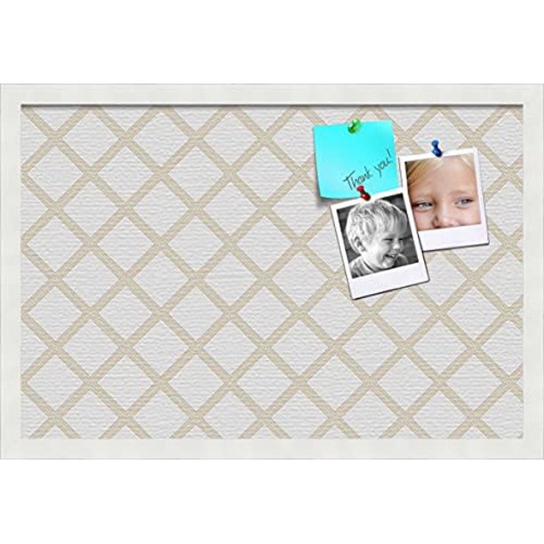Pinpix Pin Cork Bulletin Board Made From Canvas, Diamond Modern Pattern