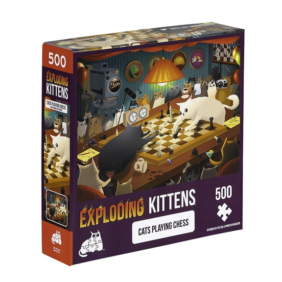 Cats Playing Chess (500) (Other)