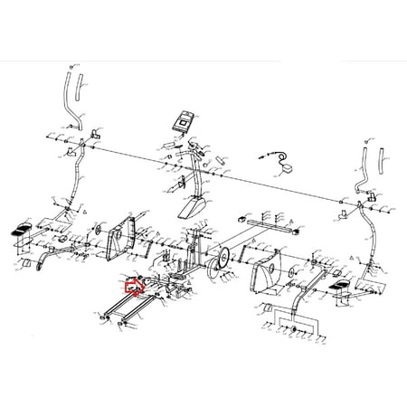 

Rail to Frame Screw M8x1.25Px75L 004778-AB Works W Horizon Tempo Fitness Elliptical