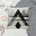 thumbnail image 2 of PIKWEEK  Throw Pillow Covers Black and White Pillow Cases Arrow Mountain 18x18 Decorative Square Zippered Cushion Cover Room Sofa Decor, 2 of 5