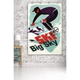 thumbnail image 3 of Big Sky, Montana, Retro Skier (36x54 Giclee Gallery Art Print, Vivid Textured Wall Decor), 3 of 3