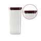 thumbnail image 3 of Tarro de almacenamiento de alimentos Cocina casera Apilable Arroz Condimento Aperitivos Recipiente transparente a prueba de humedad, Negro Rojo, Grande Methold HA001234-01, 3 of 6