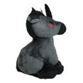 thumbnail image 2 of Mythical Fantasy Legend Black Dark Unicorn Hell Steed Luxe Soft Plush Toy Doll, 2 of 9