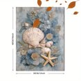 thumbnail image 3 of Qisvanset Seashell Starfish Textured 3D Canvas Print 15.75x11.81 Inches, 3 of 8