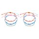 thumbnail image 3 of Sonducket 3 Pieces Wax Cord Braided Bracelet Rope Crystal Style Hand Girls Women Jewelry Bohemian Beach Shell Bracelets Multi-colored Como se muestra 2Conjunto, 3 of 6