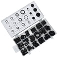 thumbnail image 1 of MasteelfCA 125 Pcs Rubber Grommet Assortment Kit Electrical Gasket for Wire Plug and Cable (Black), 1 of 7