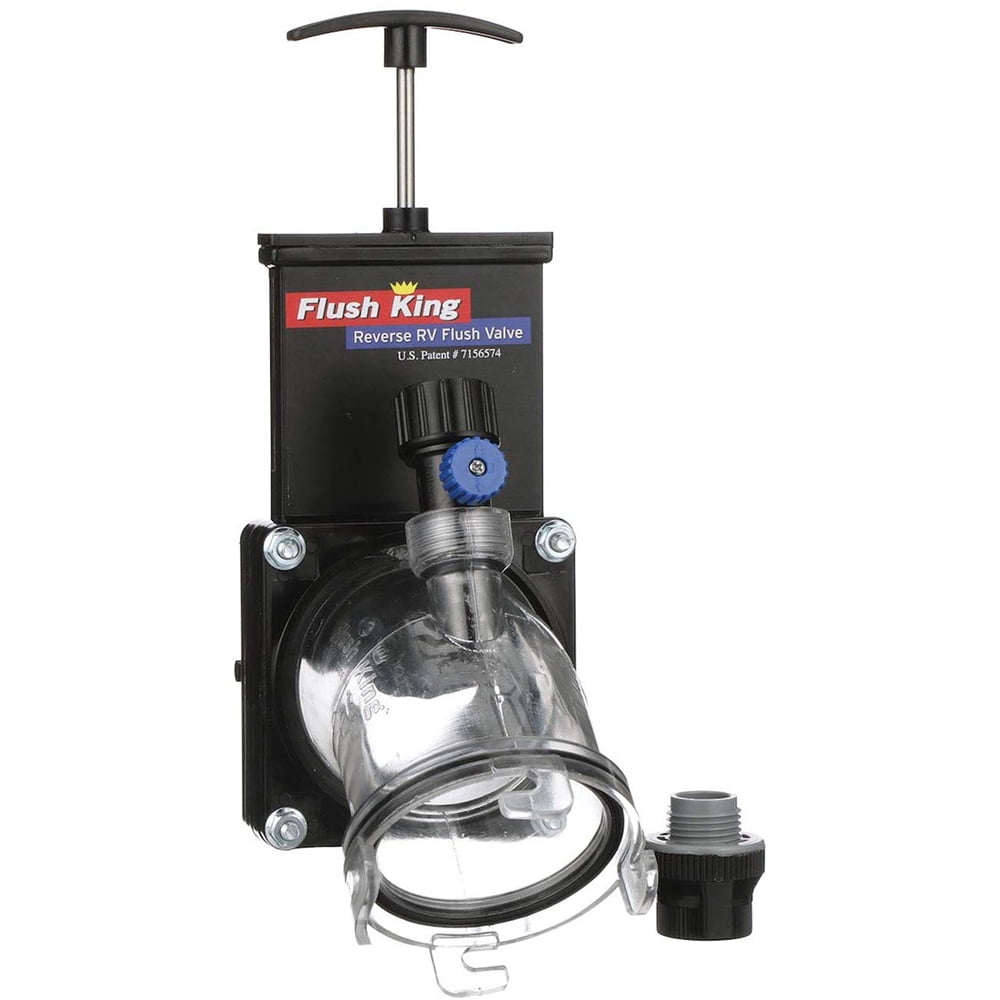 Valterra Flush King 45 Degree Reverse Flush Valve Attachment RV Camper Trailer