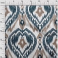 thumbnail image 2 of oneOone Polyester Lycra Fabric Ogee Ikat Printed Fabric 1 Yard 56 Inch Wide, 2 of 4