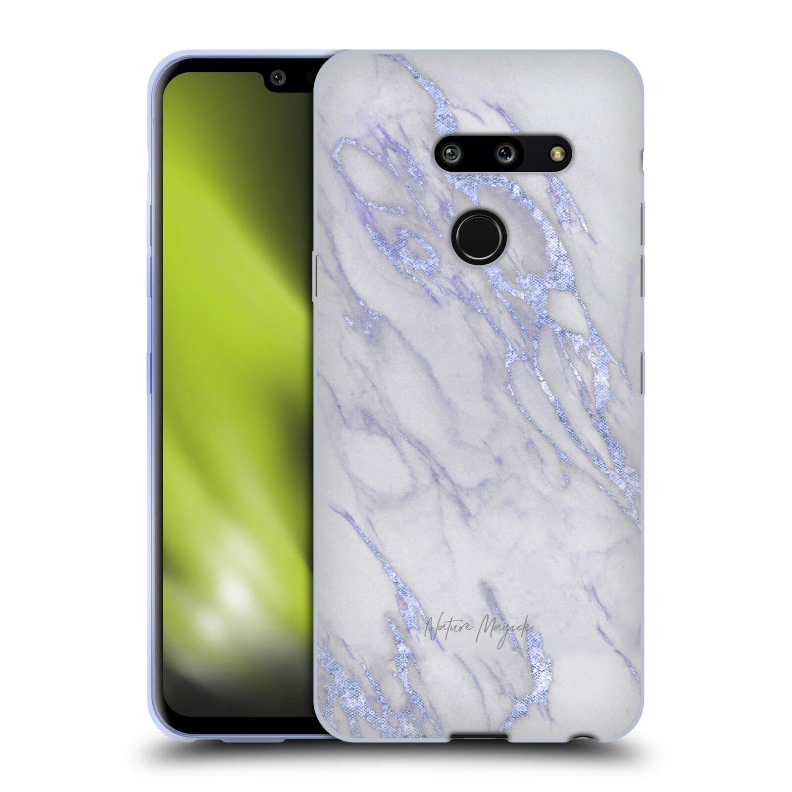 Head Case Designs Officially Licensed Nature Magick Marble Metallics Indigo Soft Gel Case Compatible with LG G8 ThinQ - image 1 of 7