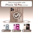 thumbnail image 2 of Funda de teléfono CAPRARO para iPhone 16 Pro para mujeres y niñas, color marrón, 2 of 9