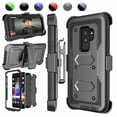 thumbnail image 1 of Njjex Case Samsung Galaxy S9 Plus / S9 / S9+, Galaxy S9 Plus Case Holster Belt Clip, Full-body Rugged Holster Belt Clip Case Cover & Heavy Duty Protection Kickstand, 1 of 6