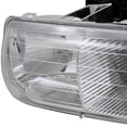 thumbnail image 3 of AKKON - For 1999-2002 Chevy Silverado  00-06 Suburban Tahoe Chrome Clear Headlights Front Lamps Direct Replacement Pair LH+RH, 3 of 5