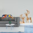 thumbnail image 2 of Estatua de reno, escultura, figura de animal, adorno para decoración de estantería, interior, hogar, coleccionable europeo para amantes de l, 2 of 8
