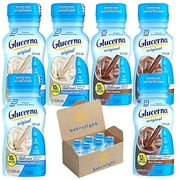 Protein Shake, Nutritional Meal Replacement Shake for Glucerna | Vegan Protein Shake | Vanilla,Chocolate in 8 Fl oz | Diabetic Drink to Support Blood Sugar Management | Pack of 6 | Every Order is Eleg