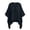 Black, variant on Women's Deep V Neck Batwing Sleeve Drawstring Front Blouse Irregular Hem Cotton Linen Loose Casual Summer Top