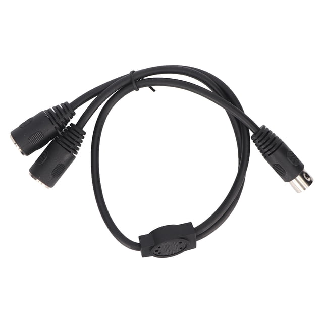 Cable divisor de 6 pines DIN macho a 2 conectores hembra, cable de extensión multifuncional DIN de 6 pines, 1,6 pies