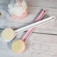 thumbnail image 2 of Cateissary Cepillo de esponja de un solo lado para ducha trasera con mango largo, cepillos exfoliantes, eliminación de polvo, depurador corporal, Juegos de accesorios de baño Blanco, 2 of 6