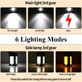 thumbnail image 3 of Solar Rechargeable Camping Lantern,6 Modes of Light Adjustment,2000mAh LED IPX4 Waterproof Protable Camping Light,Used for Emergency Lights for Home/Camp/Travle/Outdoor/Fishing/Hunting/Exploring, 3 of 7