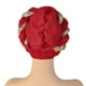 thumbnail image 4 of Hijab turbante affricano para mujer, para la cabeza, gorro plisado, cubierta cabello , bufanda para la cabeza, sombrero para , ROJO BLESIY turbante africano, 4 of 6