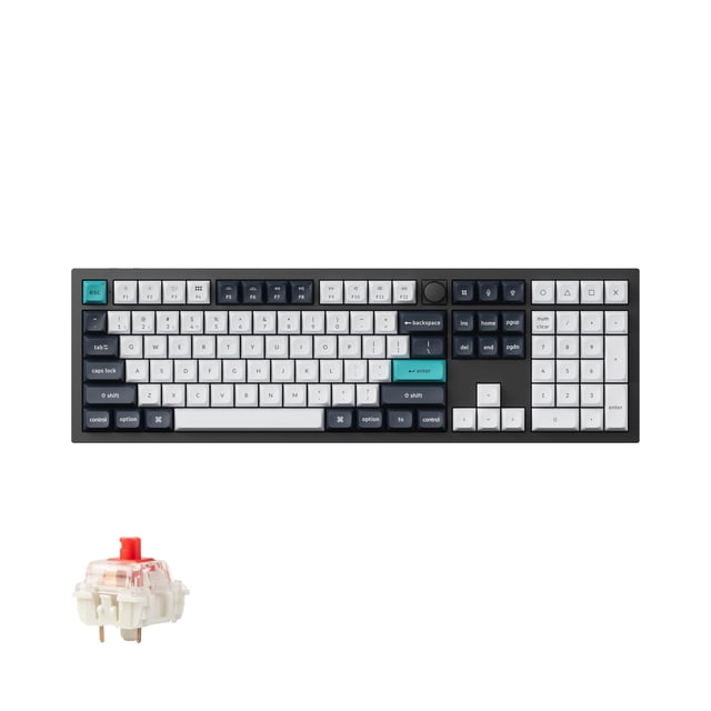 Teclado Keychron Q6 Max inalámbrico RGB con switches rojos