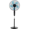 thumbnail image 1 of Ventilador de pedestal VEVOR de 18 pulgadas, 2700 CFM, con control remoto, 9 velocidades y 3 modos, altura ajustable y oscilante, motor de CC silencioso de 5 aspas, ideal para el hogar, color negro., 1 of 7