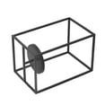 thumbnail image 5 of Rectangular Candle Holder Hand Crafted Iron Geometric Hurricane Candle Holder For Office TV Cabinet, 5 of 21