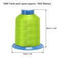 thumbnail image 4 of Uxcell 1968 Yards 150D/0.25mm Extra Strong Bonded Polyester Threads (Lime, 2 Pack), 4 of 7