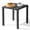 Black, variant on Crestlive Products 2-Pack 15.7" x 15.7" Outdoor Side Table, All-Weather Aluminum Square Patio End Table, White