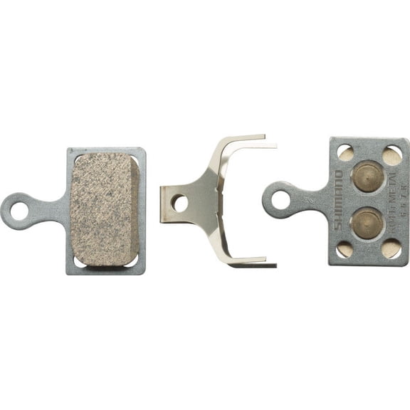 Shimano K04Ti-MX Disc Brake Pads and Spring - Metal Compound, Titanium Back Plate, One Pair