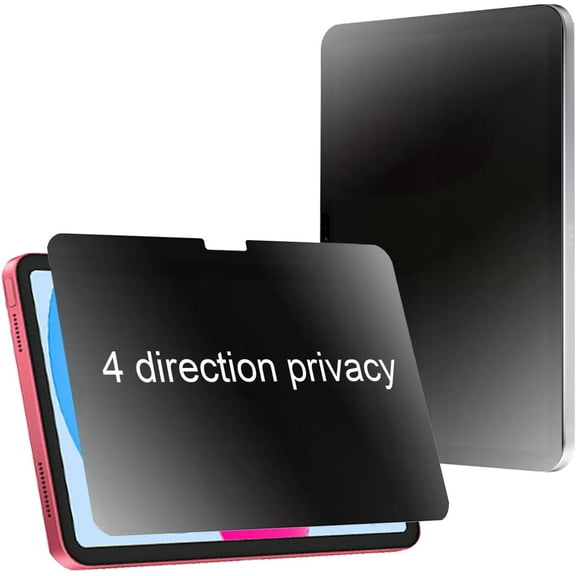 360 Degree Matte Privacy Screen Protector for iPad 2022 Anti-Glare Anti-Spy 4 Sides Anti-Peeping Soft Film for iPad 10th 10.9 inch