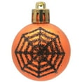 thumbnail image 3 of 12 Pcs Halloween Hanging Ball Ornaments,Orange Purple Halloween Tree Hanging Ornaments,Glitter Pumpkin Bat Spider Web Ball for Halloween Party Haunted House Hanging Decorations, 3 of 9