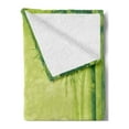 thumbnail image 2 of Bamboo Print Soft Flannel Fleece Throw Blanket, Chinese Banmboo Trees Design Fengshui Style Simple Organized Relaxing Life Image, Cozy Plush for Indoor and Outdoor Use, 50" x 60", Green, by Ambesonne, 2 of 5