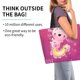 thumbnail image 2 of Disketp Cute Pink Axolotl A Bolsa Tote Estampada para Mujer, Bolso de Hombro y de Mano para Compras y Viajes, 2 of 8
