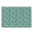 thumbnail image 1 of Surfboard Cutting Board, Tropical Composition Cocktail Ice Cream Floral Elements and Lettering, Decorative Tempered Glass Cutting and Serving Board, Large Size, Turquoise Multicolor, by Ambesonne, 1 of 1