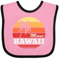 thumbnail image 3 of Inktastic Maui Hawaii Retro Sunset Boys or Girls Baby Bib, 3 of 4