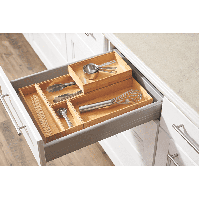 Better Homes & Gardens Bamboo Drawer Organizer, 5-Piece Set photo 3