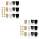 thumbnail image 1 of Yuarrent Tela de piel sintética gnomo barba disfraz ropa fiesta suministros juguete enano artesanía Tipo 1 2piezas, 1 of 6