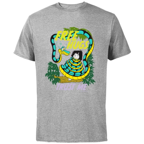 Disney The Jungle Book Free Hugs Trust Me - Short Sleeve Cotton T-Shirt for Adults - Customized-Athletic Heather