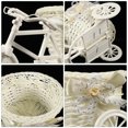 thumbnail image 4 of Minkissy 2pcs Tricycle Shape Rattan Basket Crafts Plastic Decoration Light Yellow Family Functions, 4 of 6