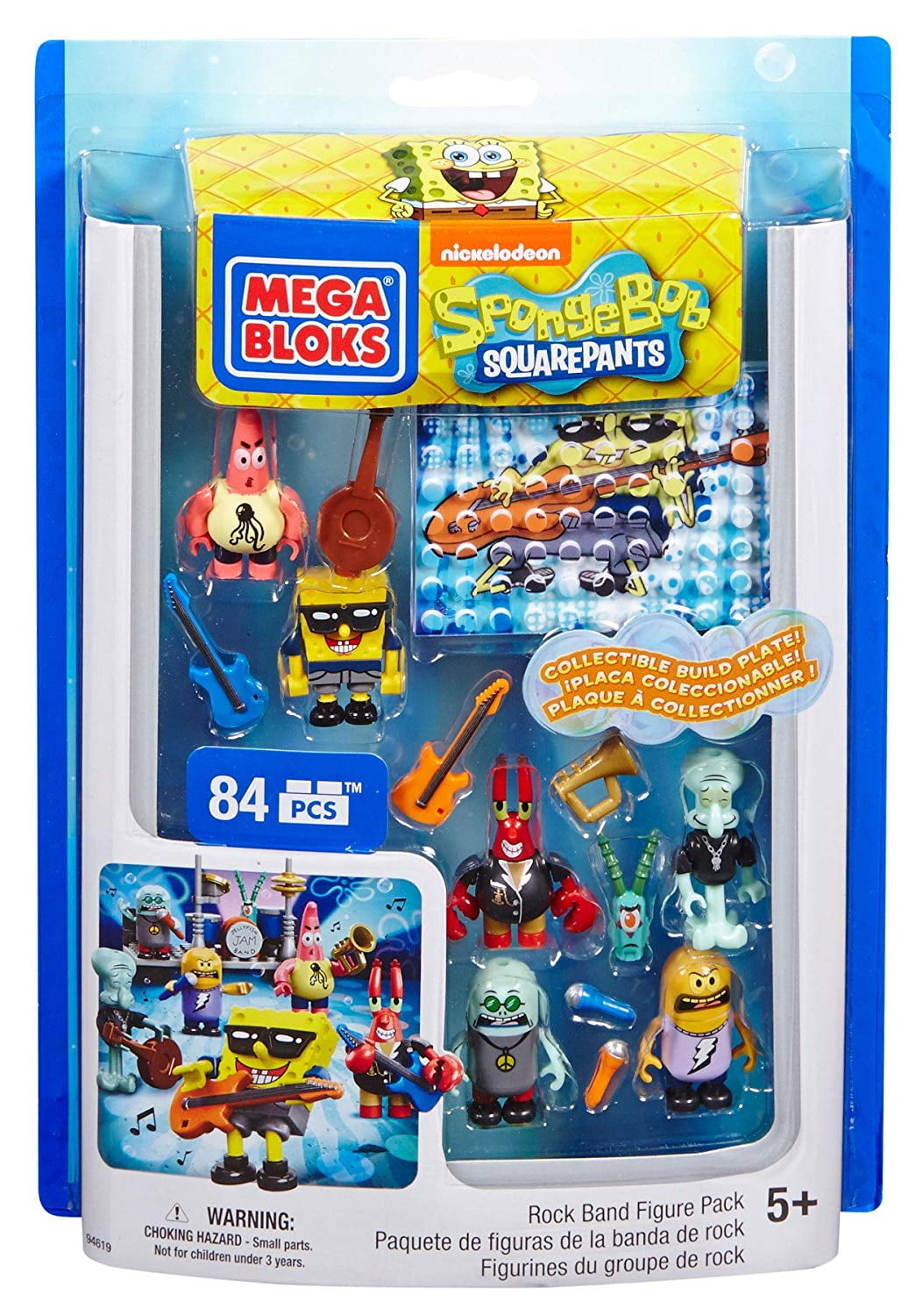 SpongeBob Rock Band Figure Pack, Seven rock 'n roll ready ...