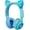 Blue, variant on Kids Headphones, Riwbox CT-7S Cat Ear Bluetooth Headphones 85dB Volume Limiting, LED Light Up Kids Wireless Headphones Over Ear with Microphone for iPhone/iPad/Kindle/Laptop/PC/TV (Blue & Green)